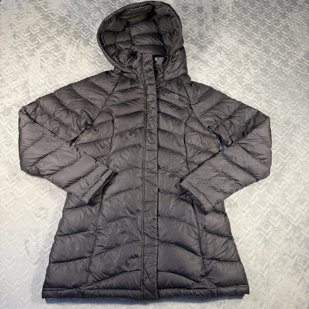 The North Face Jacket Women's Small Gray 600 Down Puffer Mid Length Warm